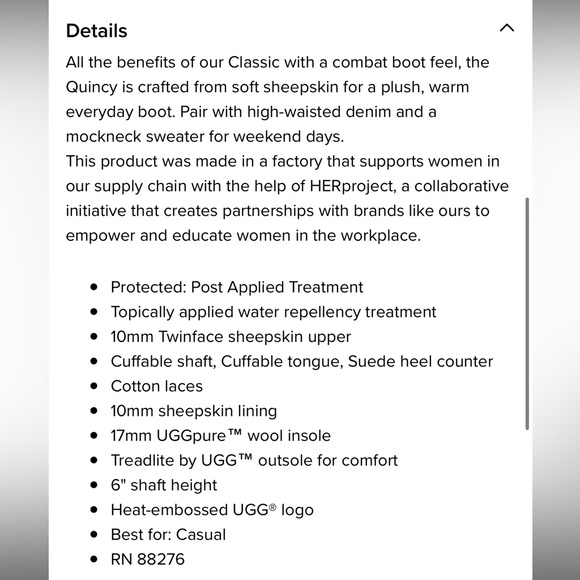 UGG Quincy Chestnut Boots - Picture 16 of 16